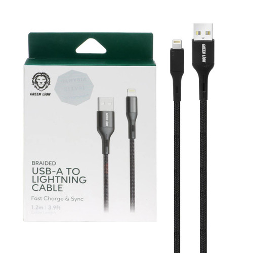 کابل تبدیل USB به Lightning گرین لاین مدل GNBIPHBK طول 1.2 متر