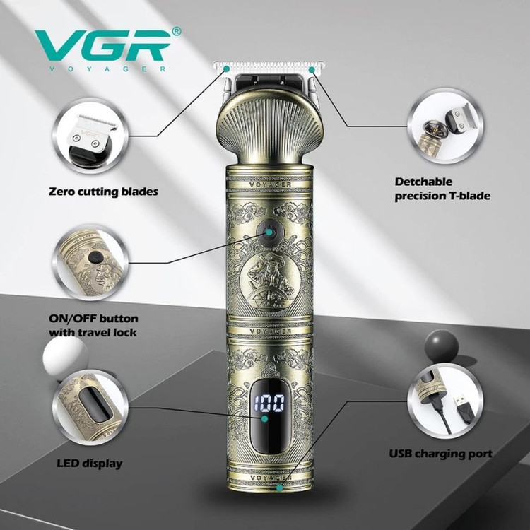 ماشین اصلاح وی جی ار V-962 ریش تراش و خط زن vgr