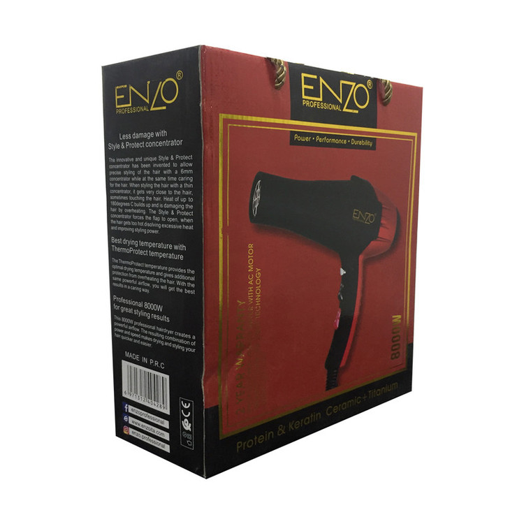 سشوار حرفه ای انزو 8000 وات