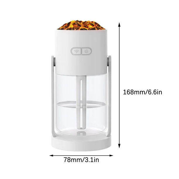 بخور و رطوبت ساز چرخان طرح آتشفشان کوچک، مرطوب کننده شخصی