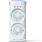 پنکه دوقلو رومیزی مدل مه پاش | لذت خنکی دوچندان در گرمای تابستان