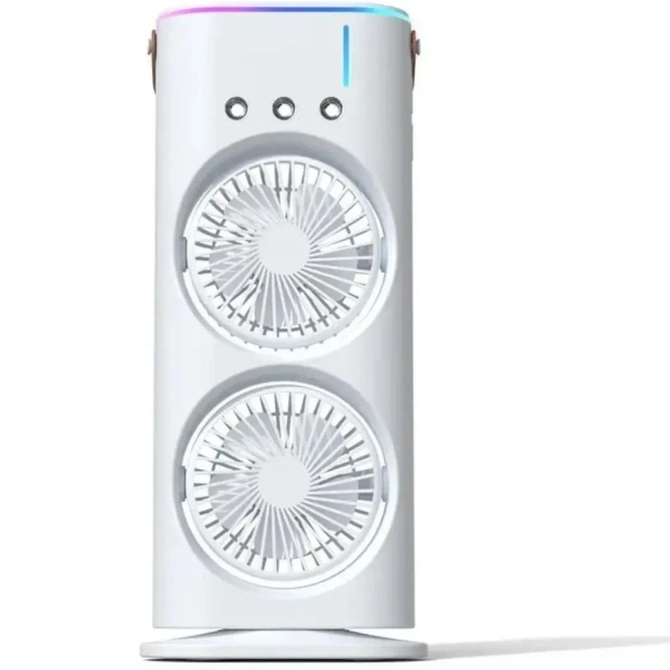 پنکه دوقلو رومیزی مدل مه پاش | لذت خنکی دوچندان در گرمای تابستان