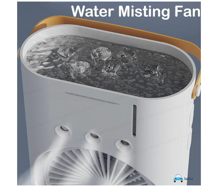 پنکه دوقلو رومیزی مدل مه پاش | لذت خنکی دوچندان در گرمای تابستان