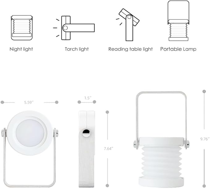 چراغ فانوسی شارژی قابل حمل Lantern Light – نور همه‌جا با طراحی شیک و چندکاره
