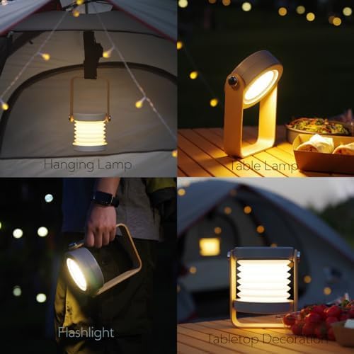 چراغ فانوسی شارژی قابل حمل Lantern Light – نور همه‌جا با طراحی شیک و چندکاره