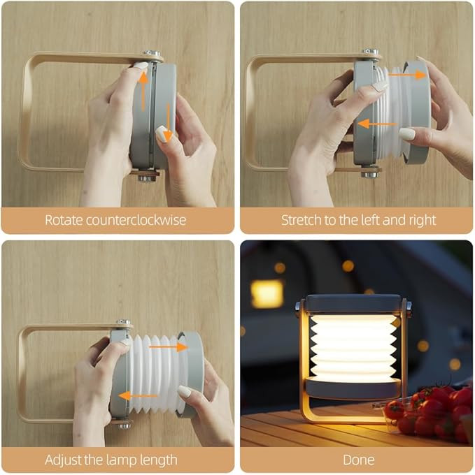 چراغ فانوسی شارژی قابل حمل Lantern Light – نور همهجا با طراحی شیک و چندکاره