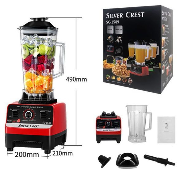 مخلوط کن دوکاره صنعتی سیلورکرست مدل SC-1589 با توان 4500 وات