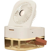 پنکه رومیزی مه پاش و چراغ خواب مدل Dual Spray