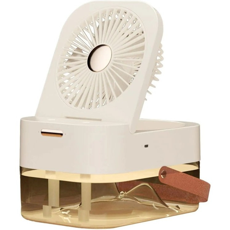 پنکه رومیزی مه پاش و چراغ خواب مدل Dual Spray