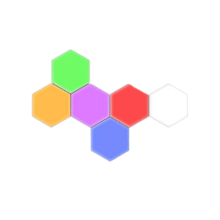 چراغ دیواری گیمینگ مدل کندویی 6 تایی RGB