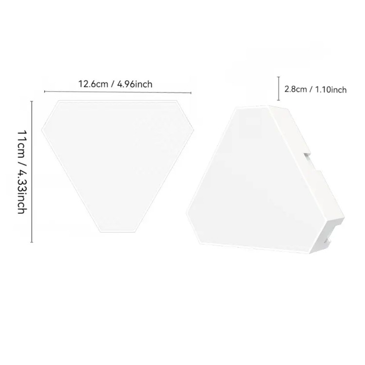 پنل LED دیواری هوشمند مثلثی: نورپردازی تعاملی با فناوری RGB-IC