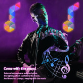 پنل LED دیواری هوشمند مثلثی: نورپردازی تعاملی با فناوری RGB-IC