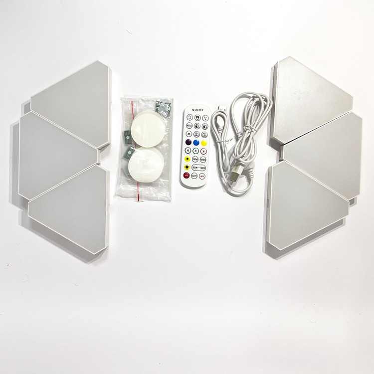 پنل LED دیواری هوشمند مثلثی مدل 8 تکه