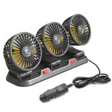 پنکه فندکی سه قلو خودرو مدل F4310 | خنککننده قوی و کممصرف برای سفرهای تابستانی