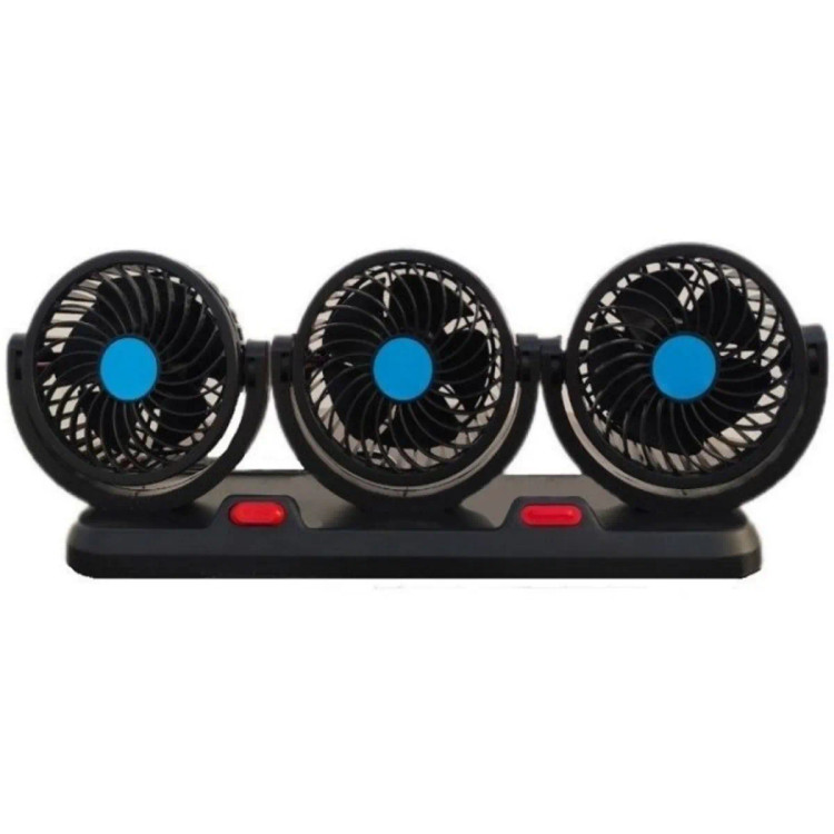 پنکه فندکی سه قلو خودرو مدل F4310 | خنککننده قوی و کممصرف برای سفرهای تابستانی