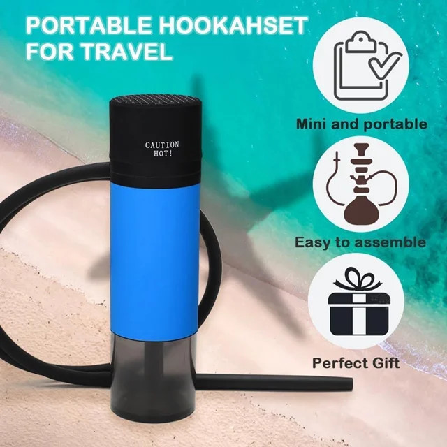 قلیان قابل حمل و مسافرتی مدل HOOKAH| زنبق