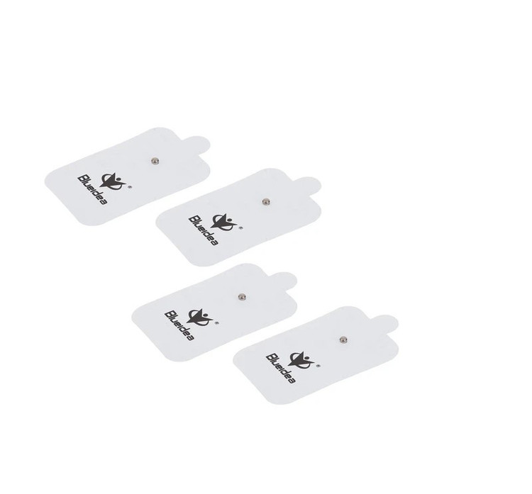 پدهای دستگاه تنس BLD-610 روی عضلات کمر برای کاهش درد