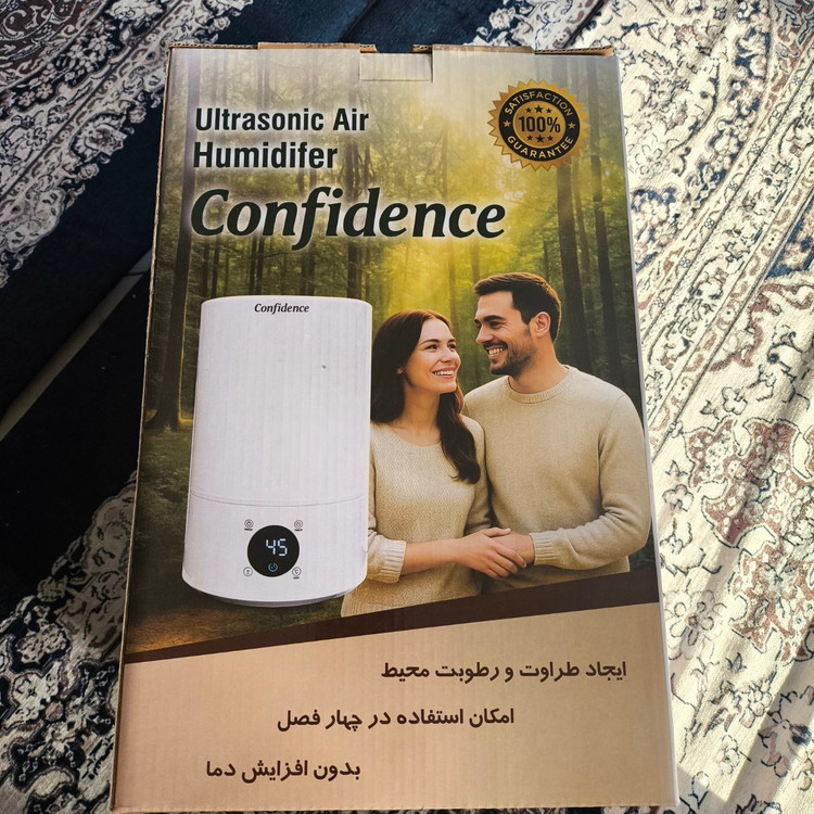 دستگاه بخور سرد مچ مدل کانفیدنس سفید با مخزن ۵ لیتری و ریموت کنترل