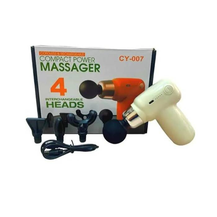 محتویات جعبه شامل دستگاه و ۴سری ماساژور و کابل شارژ usb