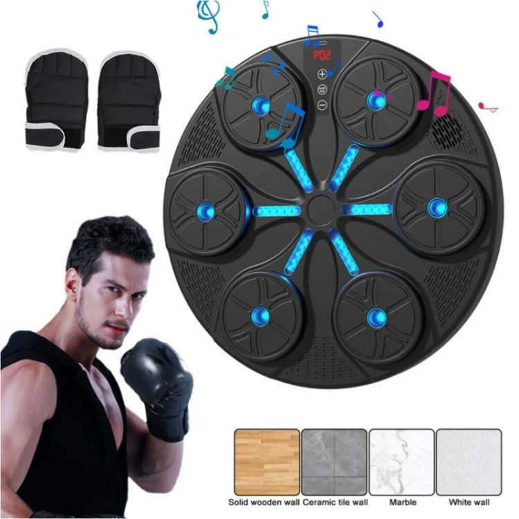 بوکس موزیکال هوشممد دیواری به همراه دو عدد دستکش و چسب پشت