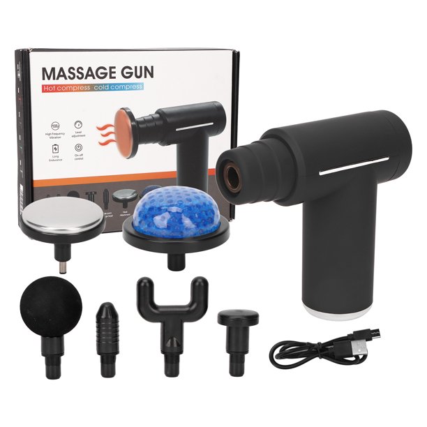 ماساژور تفنگی گرم و سرد شارژی مدل MASSAGE GUN KH820 | قدرت فوق‌العاده و ریکاوری سریع