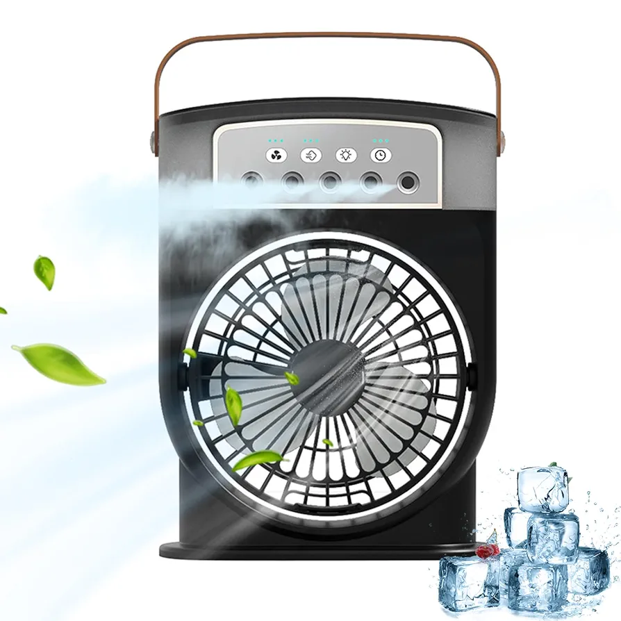 پنکه مه پاش رومیزی شارژی Mini Portable Cooling Fan